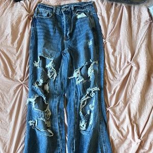 Pacsun Size 26 High Waisted Ripped Jeans